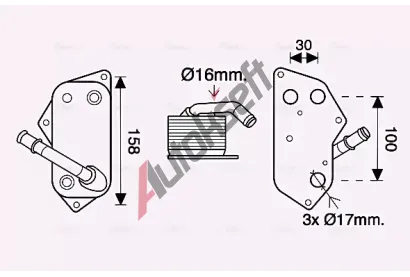 AVA QUALITY COOLING Chladi oleje AVA BW3558, BW3558