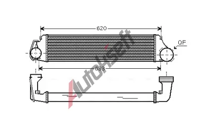 AVA QUALITY COOLING Chladi vzduchu intercooler AVA BW4282, BW4282