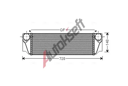 AVA QUALITY COOLING Chladi� vzduchu intercooler AVA BW4413, BW4413