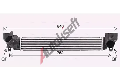 AVA QUALITY COOLING Chladi vzduchu intercooler AVA BW4579, BW4579