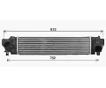 Chladi vzduchu intercooler AVA QUALITY COOLING ‐ AVA BW4582
