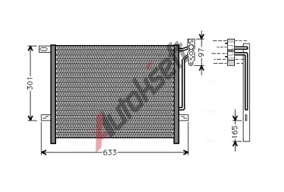 AVA QUALITY COOLING Kondenztor klimatizace AVA BW5203, BW5203