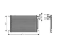 Kondenztor klimatizace AVA QUALITY COOLING ‐ AVA BW5215