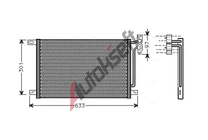 AVA QUALITY COOLING Kondenztor - klimatizace AVA BW5215, BW5215
