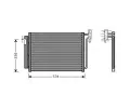 Kondenztor klimatizace AVA QUALITY COOLING ‐ AVA BW5281D