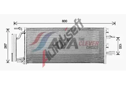 AVA QUALITY COOLING Kondenzátor klimatizace ** CLEVER FIT ** AVA BW5607D, BW5607D AVA QUALITY COOLING Kondenzátor klimatizace ** CLEVER FIT ** AVA BW5607D, BW5607D