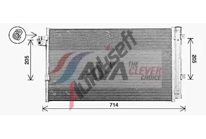 AVA QUALITY COOLING Kondenzátor klimatizace ** CLEVER FIT ** AVA BW5609D, BW5609D AVA QUALITY COOLING Kondenzátor klimatizace ** CLEVER FIT ** AVA BW5609D, BW5609D
