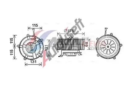 AVA QUALITY COOLING Vnitn ventiltor AVA BW8478, BW8478