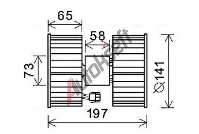 AVA QUALITY COOLING Vnitn ventiltor AVA BW8483, BW8483