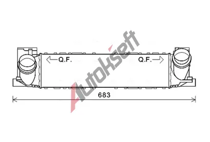 AVA QUALITY COOLING Chladi vzduchu intercooler AVA BWA4464, BWA4464