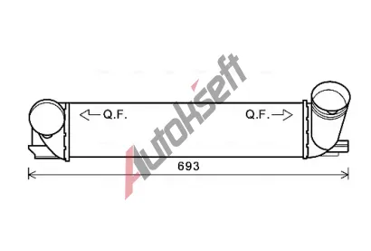 AVA QUALITY COOLING Chladi vzduchu intercooler AVA BWA4473, BWA4473