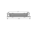 Chladi vzduchu intercooler AVA QUALITY COOLING ‐ AVA BWA4538