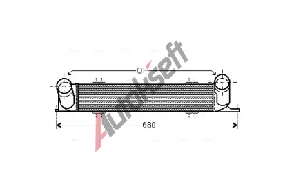 AVA QUALITY COOLING Chladi� vzduchu intercooler AVA BWA4538, BWA4538