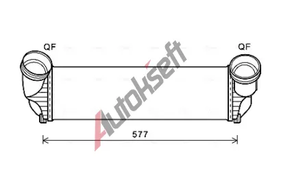 AVA QUALITY COOLING Chladi vzduchu intercooler AVA BWA4543, BWA4543
