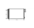 Kondenztor klimatizace AVA QUALITY COOLING ‐ AVA BWA5295D