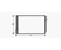 Kondenztor klimatizace AVA QUALITY COOLING ‐ AVA BWA5370D