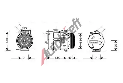 AVA QUALITY COOLING Kompresor klimatizace AVA BWAK237, BWAK237