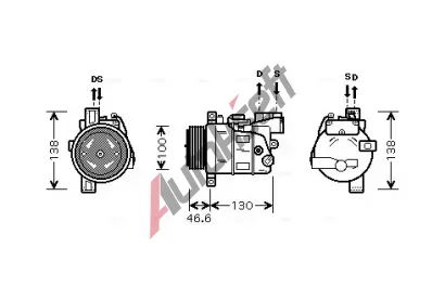 AVA QUALITY COOLING Kompresor klimatizace AVA BWAK319, BWAK319