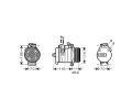 Kompresor klimatizace AVA QUALITY COOLING ‐ AVA BWAK334