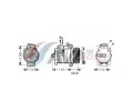 Kompresor klimatizace AVA QUALITY COOLING ‐ AVA BWAK345