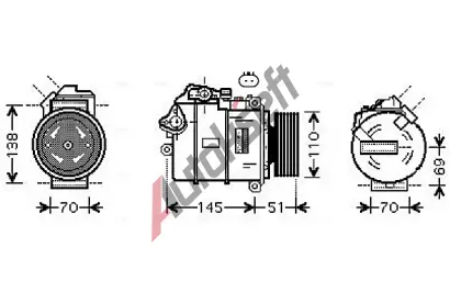 AVA QUALITY COOLING Kompresor klimatizace AVA BWAK384, BWAK384 AVA QUALITY COOLING Kompresor klimatizace AVA BWAK384, BWAK384
