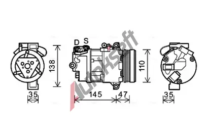 AVA QUALITY COOLING Kompresor klimatizace AVA BWAK395, BWAK395