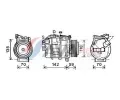 Kompresor klimatizace&nbsp;AVA QUALITY COOLING&nbsp;&dash;&nbsp;AVA BWAK418