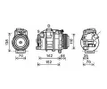 Kompresor klimatizace AVA QUALITY COOLING ‐ AVA BWAK423