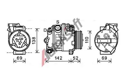 AVA QUALITY COOLING Kompresor klimatizace AVA BWAK442, BWAK442