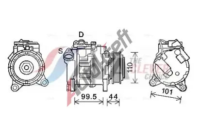 AVA QUALITY COOLING Kompresor klimatizace ** CLEVER FIT ** AVA BWAK492, BWAK492
