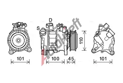 AVA QUALITY COOLING Kompresor klimatizace AVA BWAK499, BWAK499