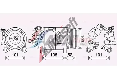 AVA QUALITY COOLING Kompresor klimatizace ** CLEVER FIT ** AVA BWAK566, BWAK566