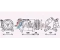 Kompresor klimatizace&nbsp;AVA QUALITY COOLING&nbsp;&dash;&nbsp;AVA BWAK567
