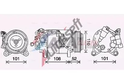 AVA QUALITY COOLING Kompresor klimatizace ** CLEVER FIT ** AVA BWAK567, BWAK567