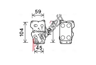 AVA QUALITY COOLING Chladi oleje AVA CN3307, CN3307