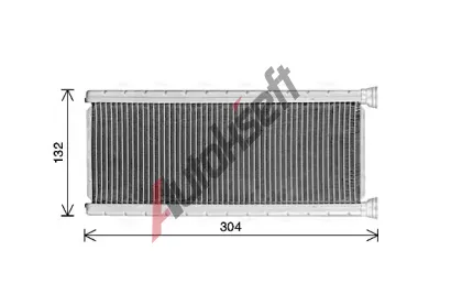AVA QUALITY COOLING Výměník tepla vnitřního vytápění AVA CN6339, CN6339  AVA QUALITY COOLING Výměník tepla vnitřního vytápění AVA CN6339, CN6339
