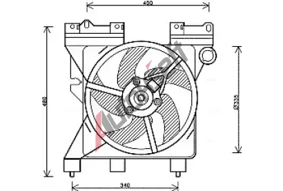 AVA QUALITY COOLING Vtrk chlazen motoru AVA CN7547, CN7547