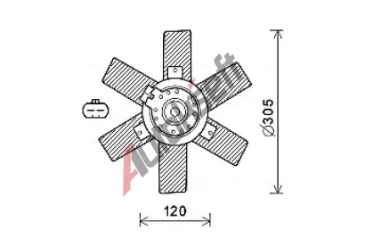 AVA QUALITY COOLING Vtrk chlazen motoru AVA CN7553, CN7553