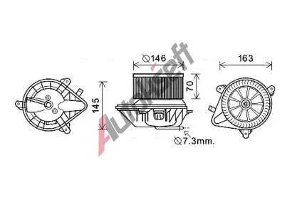 AVA QUALITY COOLING Vnitn ventiltor AVA CN8292, CN8292