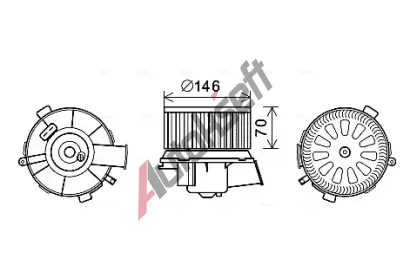AVA QUALITY COOLING Vnitn ventiltor AVA CN8300, CN8300