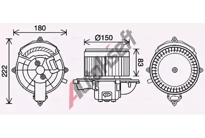 AVA QUALITY COOLING Vnitn ventiltor AVA CN8310, CN8310