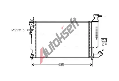 AVA QUALITY COOLING Chladi vody AVA CNA2155, CNA2155