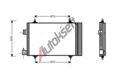 AVA QUALITY COOLING Kondenztor klimatizace AVA CNA5173D, CNA5173D