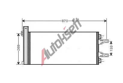AVA QUALITY COOLING Kondenztor klimatizace AVA CNA5248D, CNA5248D