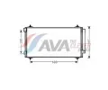 Kondenztor klimatizace AVA QUALITY COOLING ‐ AVA CNA5271D