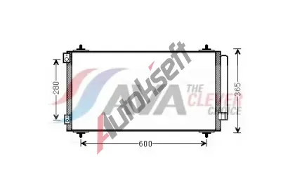 AVA QUALITY COOLING Kondenzátor klimatizace ** CLEVER FIT ** AVA CNA5271D, CNA5271D AVA QUALITY COOLING Kondenzátor klimatizace ** CLEVER FIT ** AVA CNA5271D, CNA5271D