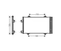 Kondenztor klimatizace AVA QUALITY COOLING ‐ AVA CNA5272D