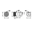 Kompresor klimatizace AVA QUALITY COOLING ‐ AVA CNAK222
