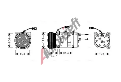 AVA QUALITY COOLING Kompresor klimatizace AVA CNAK222, CNAK222