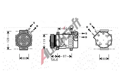 AVA QUALITY COOLING Kompresor - klimatizace AVA CNAK238, CNAK238 AVA QUALITY COOLING Kompresor - klimatizace AVA CNAK238, CNAK238